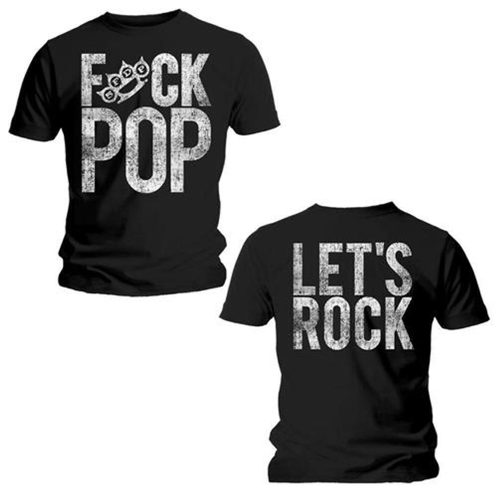 Five Finger Death Punch Unisex T Shirt Fck Pop Back Print 2 Sided